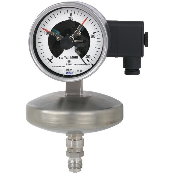 WIKA Absolute Pressure Gauge with Switch Contacts (532.53+8xx)
