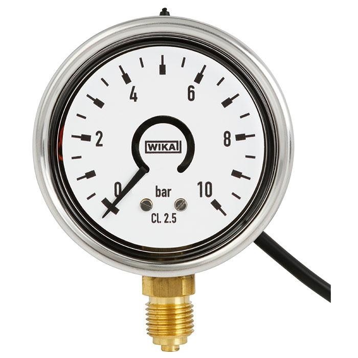 WIKA Bourdon Tube Pressure Gauge with Electronic Pressure Switch (PGS25)