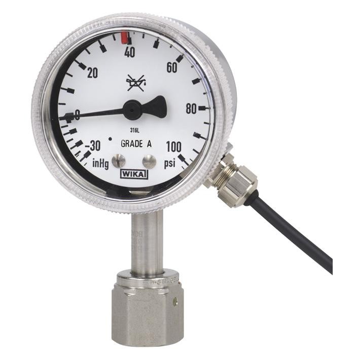 WIKA Bourdon Tube Pressure Gauge with Switch Contacts (230.15-851)