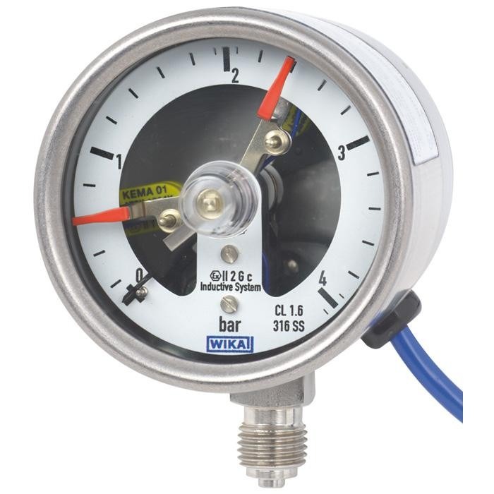 WIKA Bourdon Tube Pressure Gauge with Switch Contacts (PGS23.063)