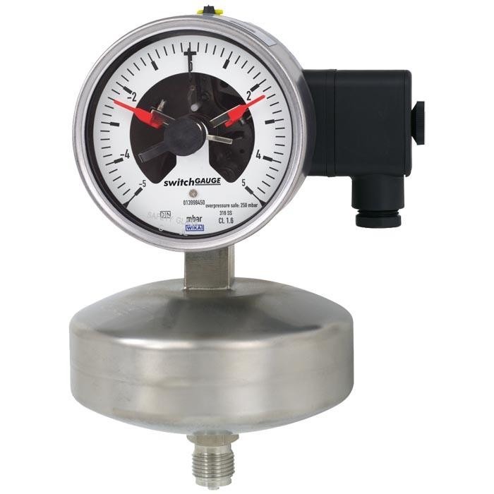 WIKA Capsule Pressure Gauge with Switch Contacts (632.51+8xx)