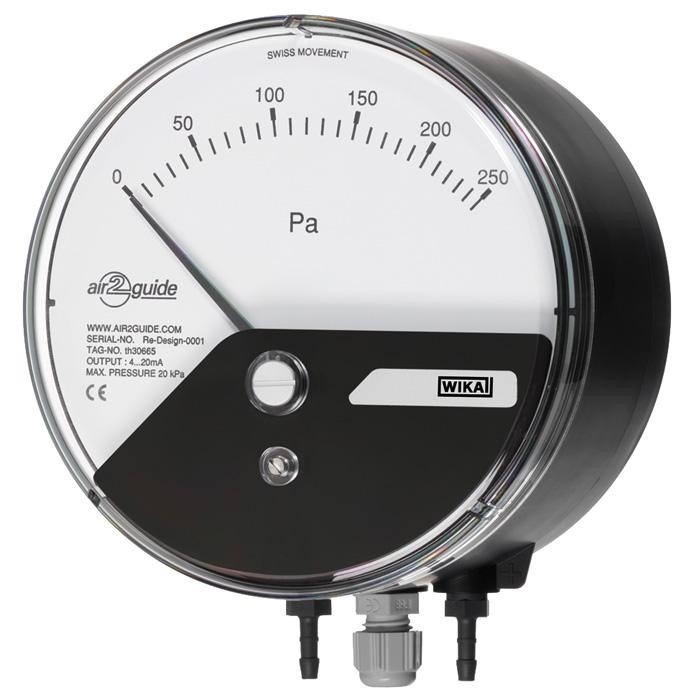 WIKA Differential Pressure Gauge with Electrical Output Signal (A2G-15)
