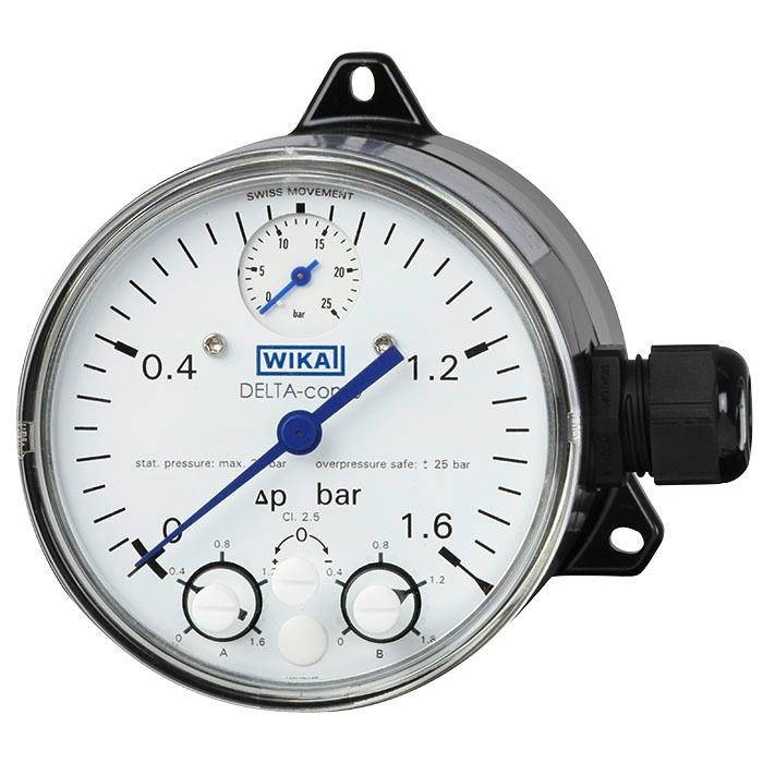 WIKA Differential Pressure Gauge with Micro Switches (DPGS40)