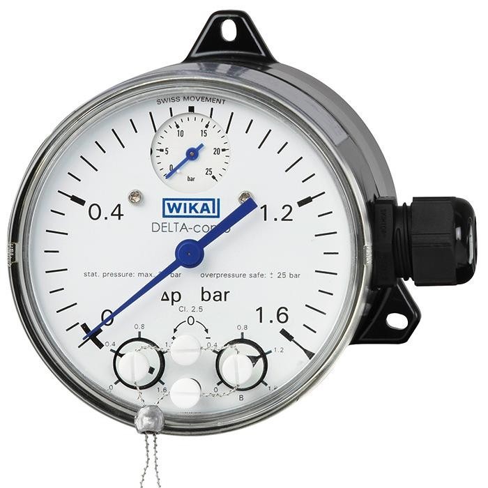 WIKA Differential Pressure Gauge with Micro Switches (DPGS40TA)