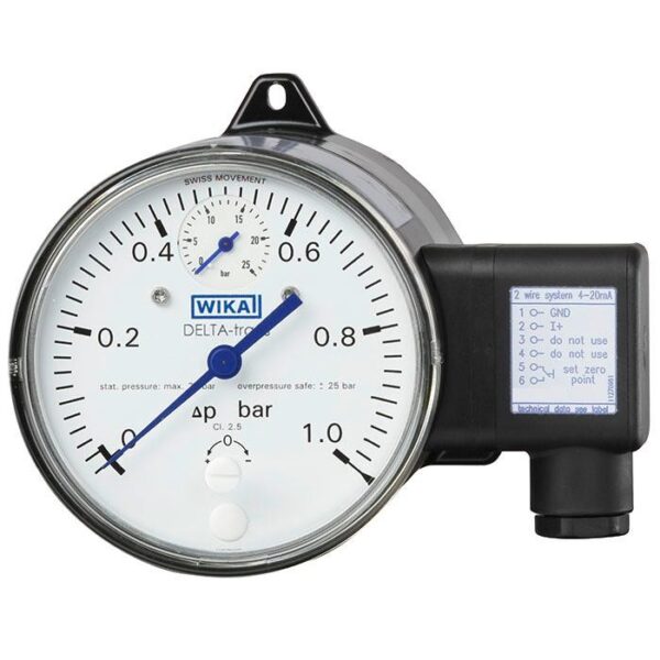 WIKA Differential Pressure Gauge with Output Signal (DPGT40) Asya Trafo