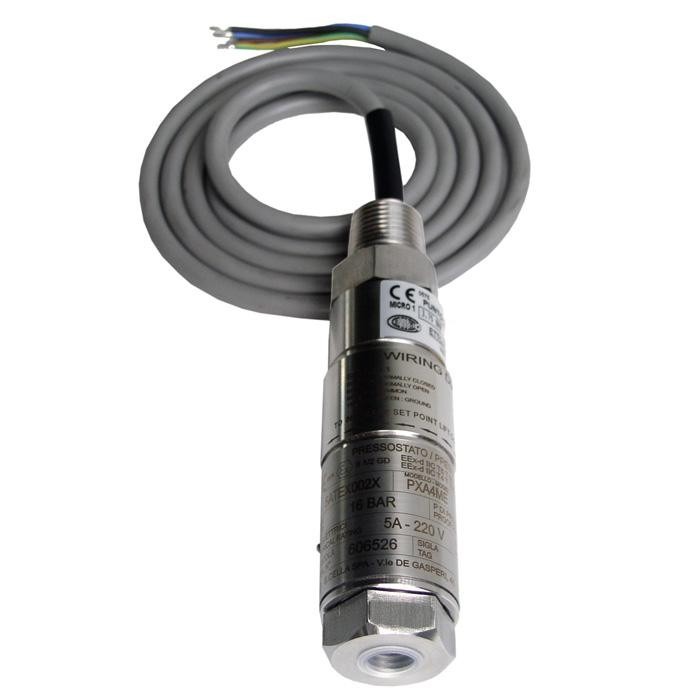 WIKA Miniature Pressure Switch, Stainless Steel (PXS)