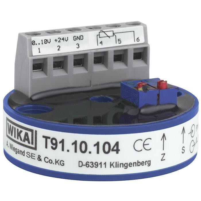 WIKA Analogue Temperature Transmitter (T91.10, T91.20)