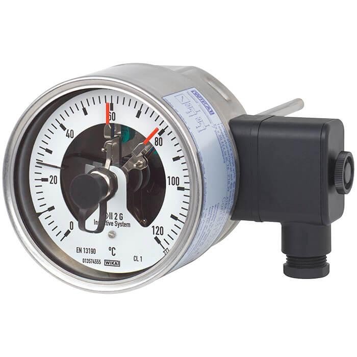 WIKA Bimetal Thermometer with Switch Contacts (TGS55)