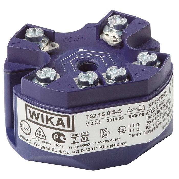 WIKA Digital Temperature Transmitter (T32.xS)