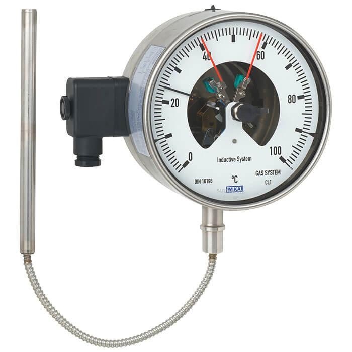 WIKA Gas-Actuated Thermometer with Switch Contacts (TGS73)
