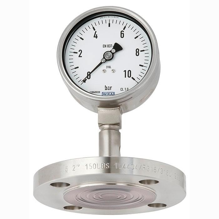 WIKA Pressure Gauge Per EN 837-1 with Mounted Diaphragm Seal (DSS27M)