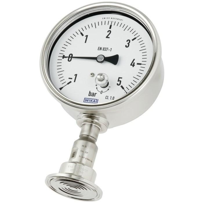 WIKA Pressure Gauge in Hygienic Design with Mounted Diaphragm Seal (DSS22P)